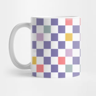 Colorful Gingham Checkered Pattern Mug